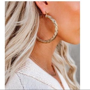 Bracha large gold hoops